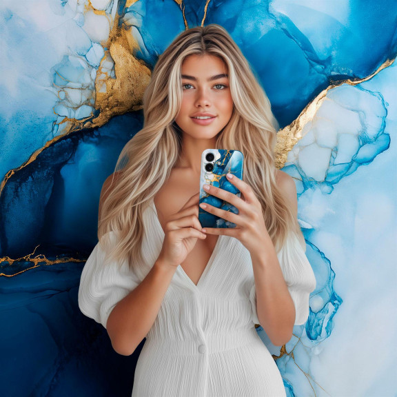 ONEFLOW Bliss Cover iPhone 17 Marmor Muster – Weiteres Produktbild 3