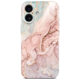 ONEFLOW Bliss Cover iPhone 17 Marmor Muster – Rose Serenity