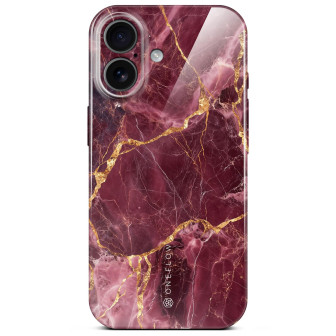 ONEFLOW Bliss Cover iPhone 17 Marmor Muster – Velvet Wine ONEFLOW Bliss Cover iPhone 17 Marmor Muster – Velvet Wine