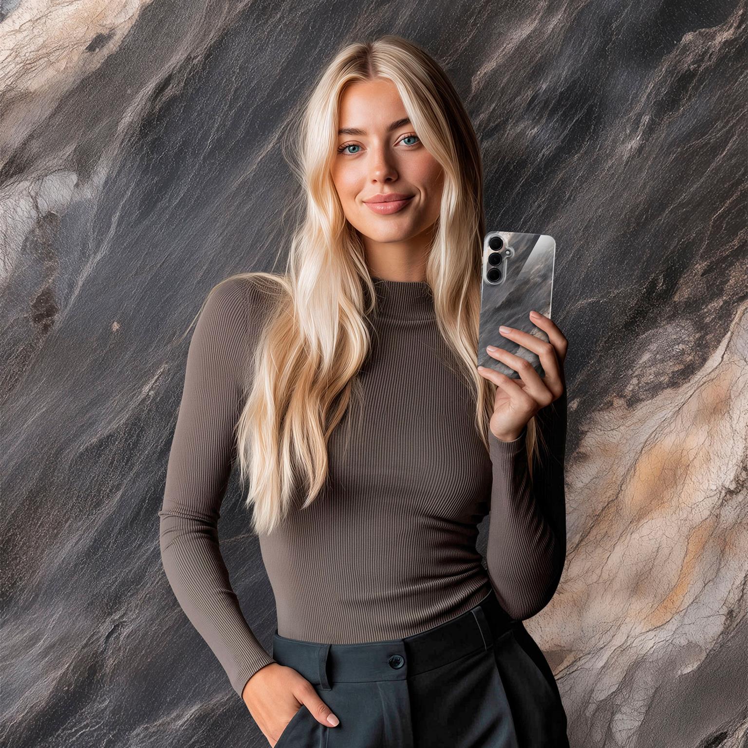 ONEFLOW Bliss Cover Samsung Galaxy A35 5G Marmor Muster – Weiteres Produktbild 2