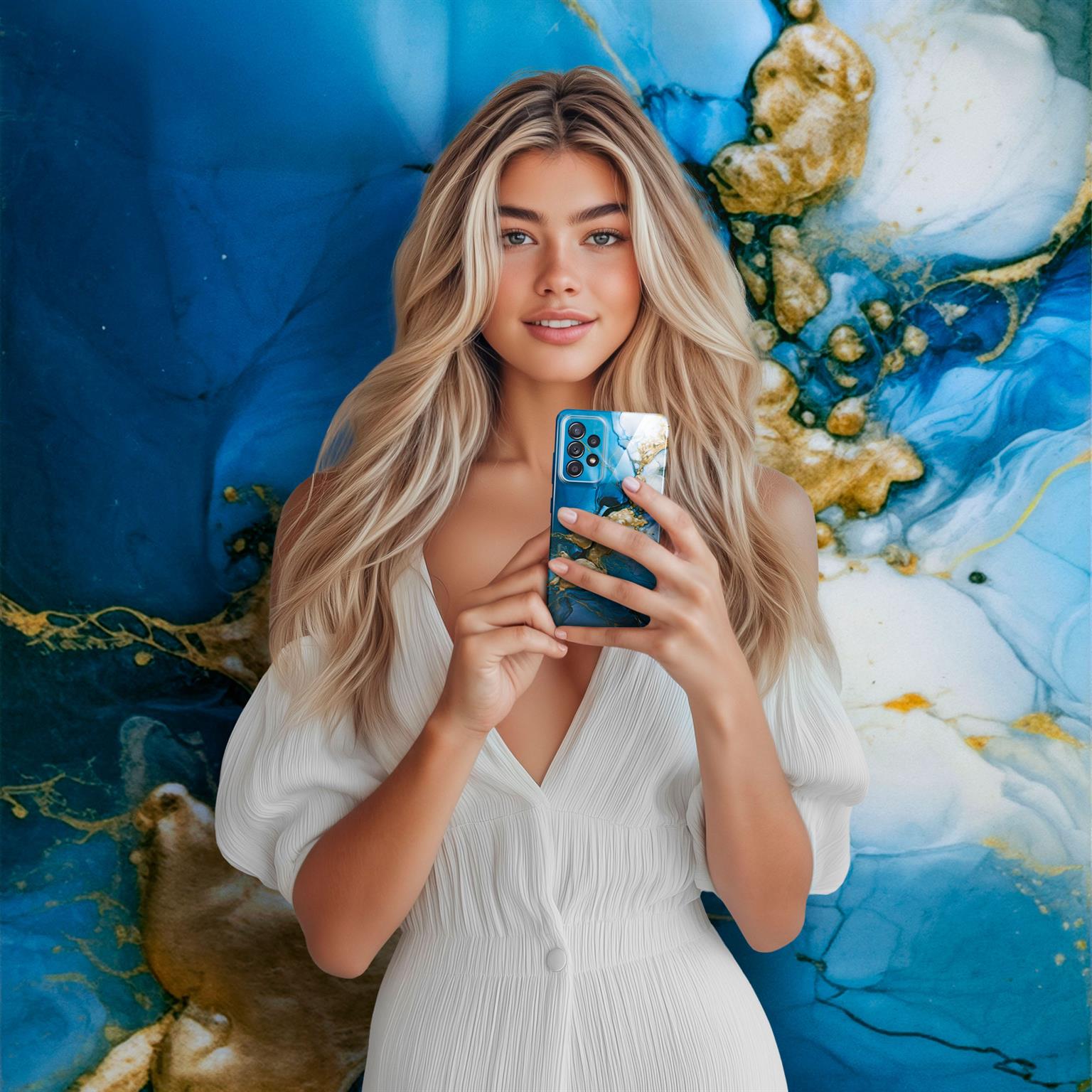 ONEFLOW Bliss Cover Samsung Galaxy A52s 5G Marmor Muster – Weiteres Produktbild 2
