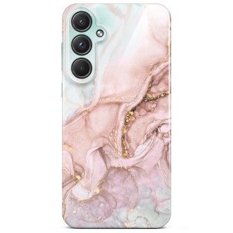 ONEFLOW Bliss Cover Samsung Galaxy A55 5G Marmor Muster – Rose Serenity