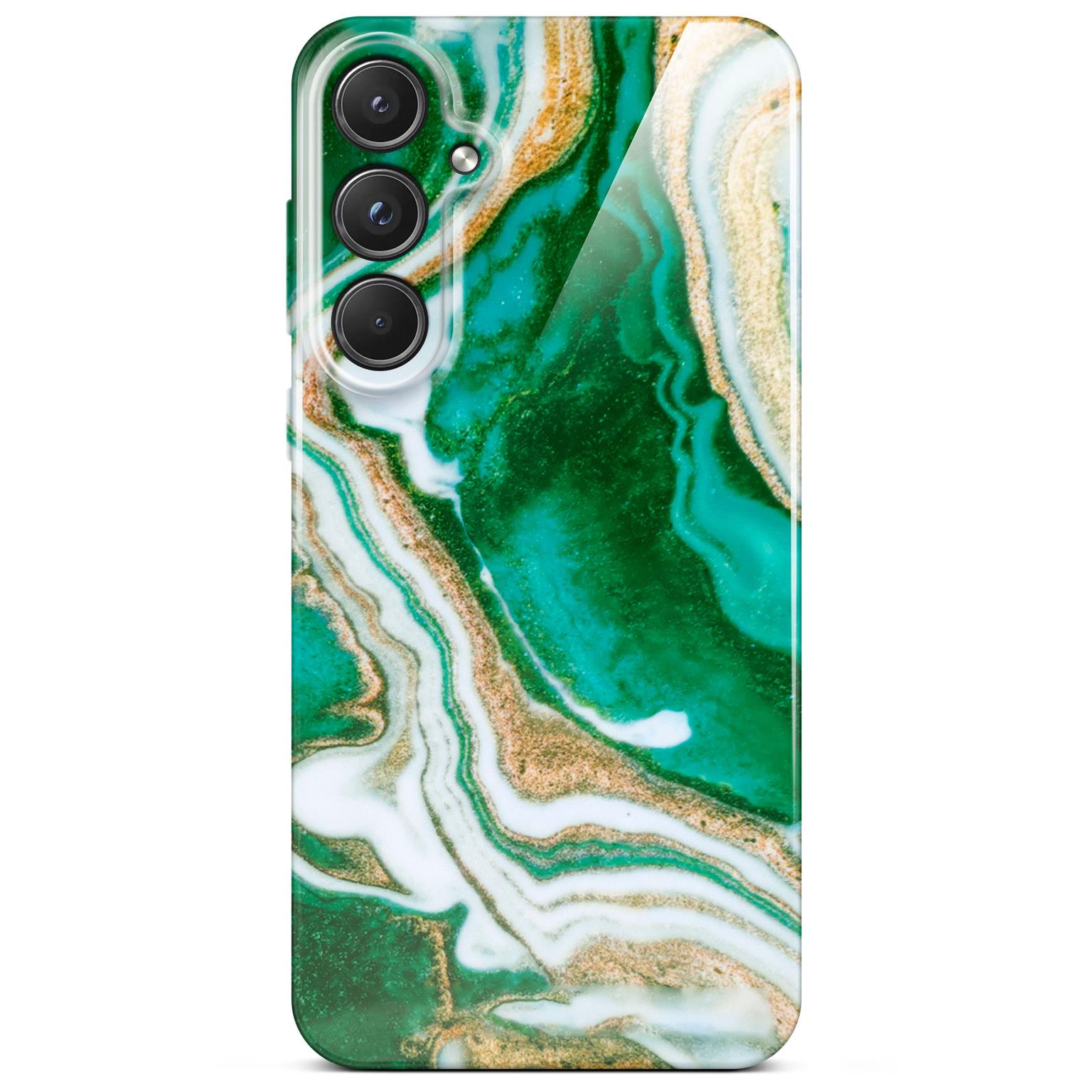 ONEFLOW Bliss Cover Samsung Galaxy S20 FE Marmor Muster – Emerald Flow