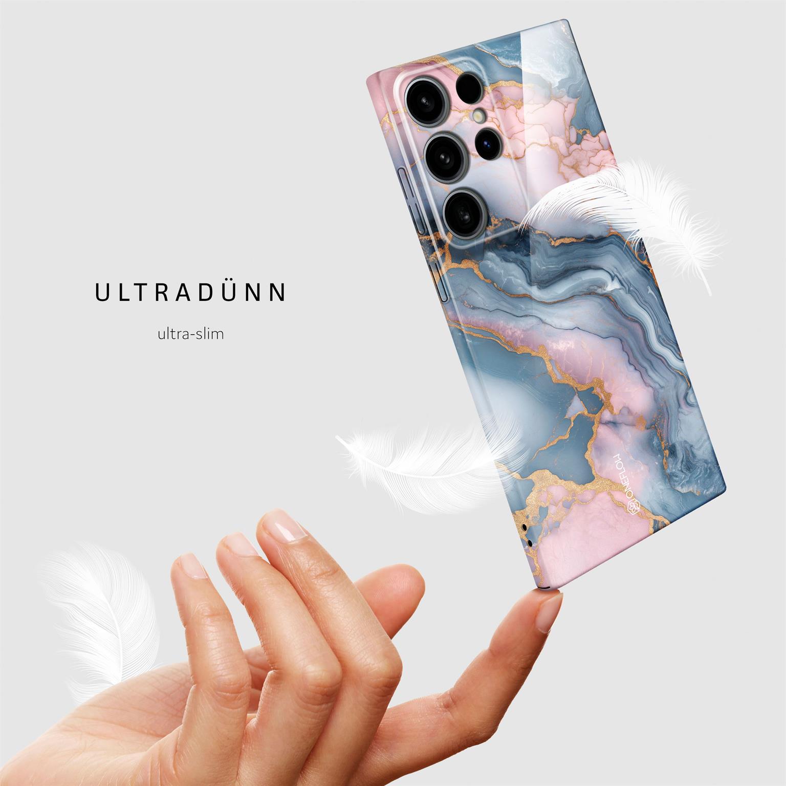 ONEFLOW Bliss Cover Samsung Galaxy S24 Ultra Marmor Muster – Weiteres Produktbild 5