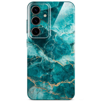 ONEFLOW Bliss Cover Samsung Galaxy S24 Marmor Muster – Aqua Prism