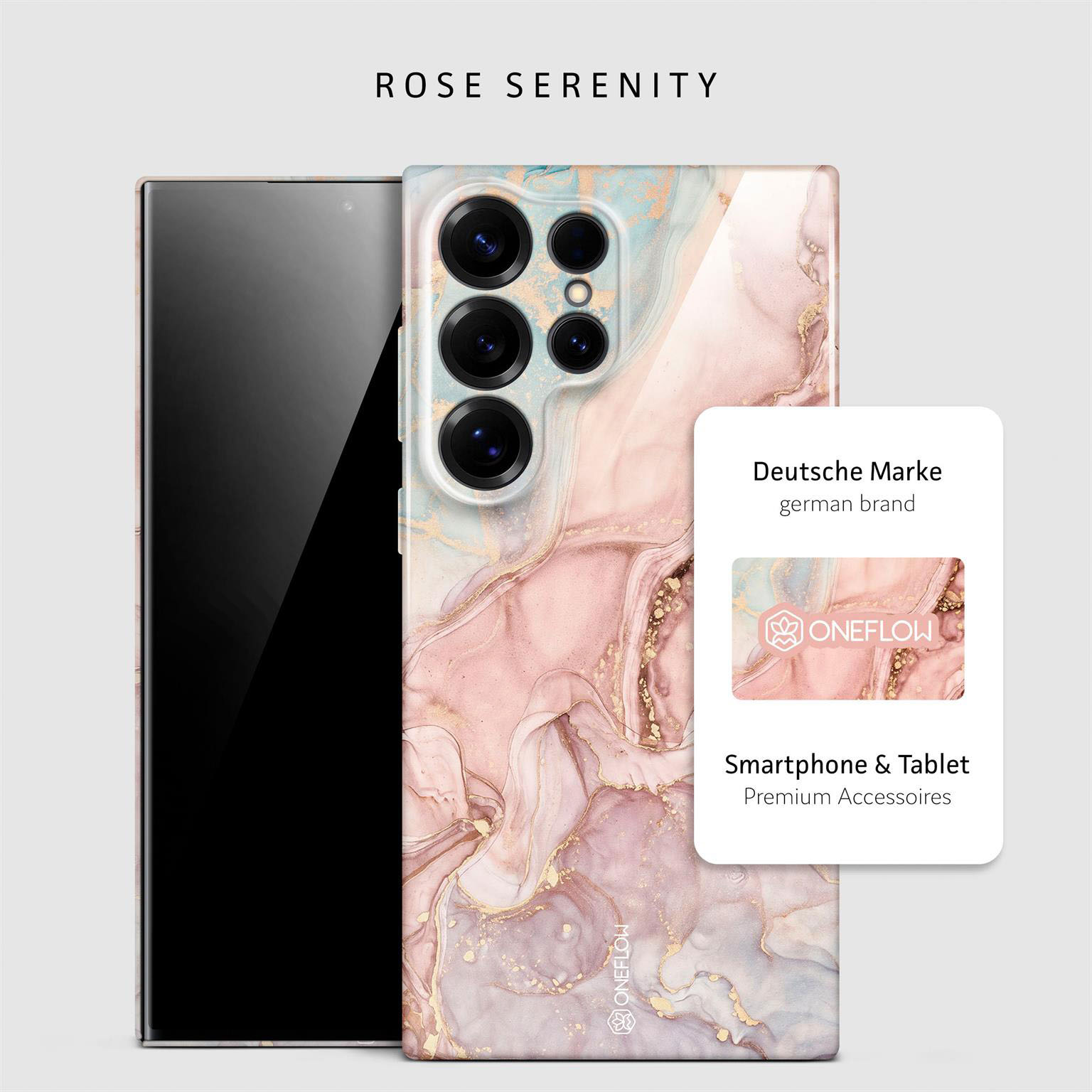 ONEFLOW Bliss Cover Samsung Galaxy S25 Ultra Marmor Muster – Weiteres Produktbild 4