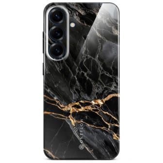ONEFLOW Bliss Cover Samsung Galaxy S25 Marmor Muster – Black Mirage ONEFLOW Bliss Cover Samsung Galaxy S25 Marmor Muster – Black Mirage