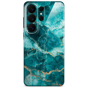 ONEFLOW Bliss Cover Samsung Galaxy S26 Ultra Marmor Muster – Aqua Prism