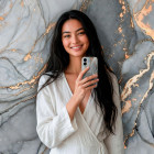 ONEFLOW Bliss Cover Samsung Galaxy S26 Marmor Muster – Produktbild 3