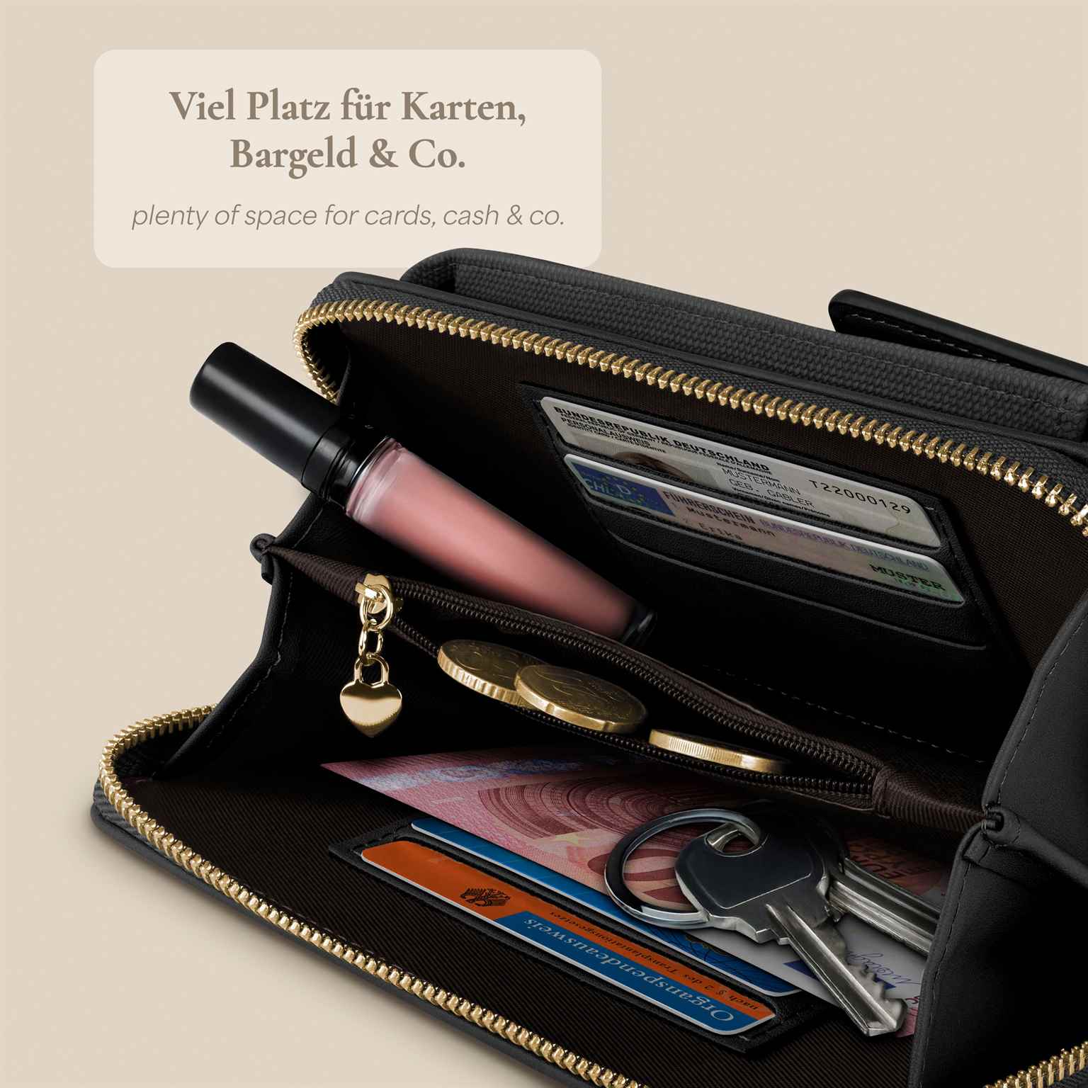 ONEFLOW Bliss Purse Motorola Moto E4 Plus Handytasche mit Geldbörse – Weiteres Produktbild 2