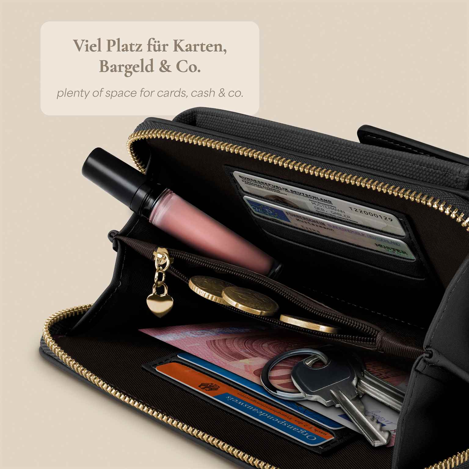 ONEFLOW Bliss Purse Motorola One Macro Handytasche mit Geldbörse – Weiteres Produktbild 2