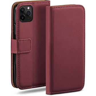 moex Book Case für iPhone 11 Pro Max Klapphülle mit Kartenfach – Maroon-Red moex Book Case für iPhone 11 Pro Max Klapphülle mit Kartenfach – Maroon-Red