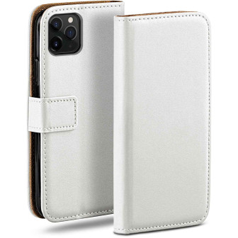 moex Book Case für iPhone 11 Pro Klapphülle mit Kartenfach – Pearl-White moex Book Case für iPhone 11 Pro Klapphülle mit Kartenfach – Pearl-White