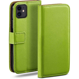 moex Book Case für iPhone 11 Klapphülle mit Kartenfach – Lime-Green moex Book Case für iPhone 11 Klapphülle mit Kartenfach – Lime-Green