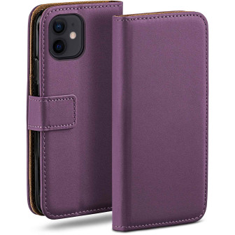 moex moex Book Case für iPhone 12 mini Klapphülle mit Kartenfach – Indigo-Violet