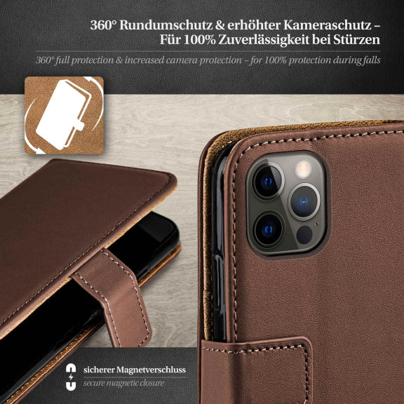 moex Book Case für iPhone 12 Pro Max Klapphülle mit Kartenfach – Weiteres Produktbild 3 moex Book Case für iPhone 12 Pro Max Klapphülle mit Kartenfach – Weiteres Produktbild 3