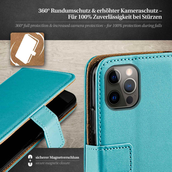 moex Book Case für iPhone 12 Pro Max Klapphülle mit Kartenfach – Weiteres Produktbild 3 moex Book Case für iPhone 12 Pro Max Klapphülle mit Kartenfach – Weiteres Produktbild 3