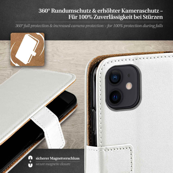 moex Book Case für iPhone 12 Klapphülle mit Kartenfach – Weiteres Produktbild 3 moex Book Case für iPhone 12 Klapphülle mit Kartenfach – Weiteres Produktbild 3