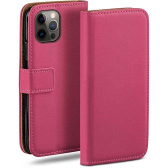 moex Book Case für iPhone 12 Pro Klapphülle mit Kartenfach – Berry-Fuchsia moex Book Case für iPhone 12 Pro Klapphülle mit Kartenfach – Berry-Fuchsia