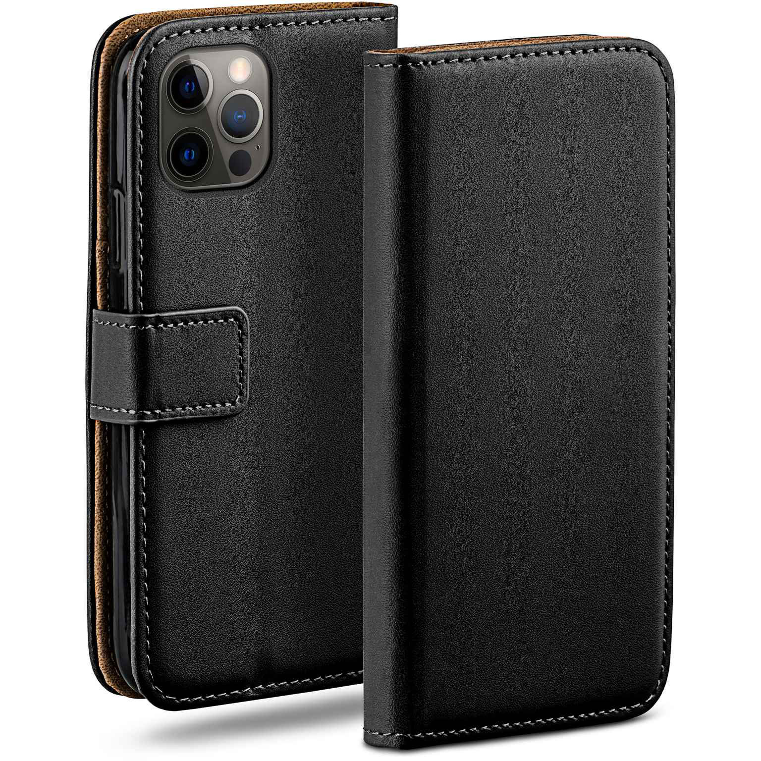 moex Book Case für iPhone 12 Pro Klapphülle mit Kartenfach – undefined