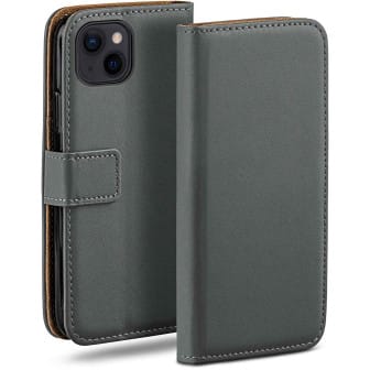 moex Book Case für iPhone 13 mini Klapphülle mit Kartenfach – Anthracite-Gray moex Book Case für iPhone 13 mini Klapphülle mit Kartenfach – Anthracite-Gray