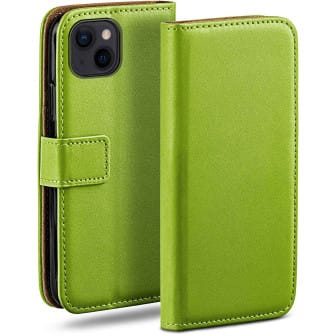 moex Book Case für iPhone 13 Klapphülle mit Kartenfach – Lime-Green moex Book Case für iPhone 13 Klapphülle mit Kartenfach – Lime-Green