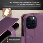 moex Book Case für iPhone 13 Pro Klapphülle mit Kartenfach – Weiteres Produktbild 3