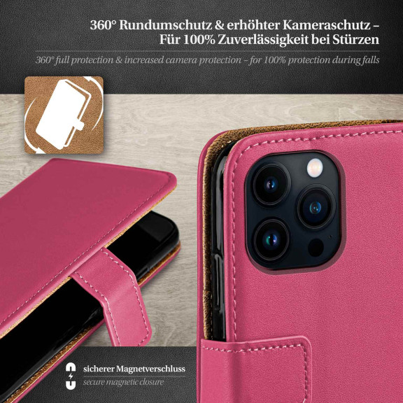 moex Book Case für iPhone 13 Pro Klapphülle mit Kartenfach – Weiteres Produktbild 3