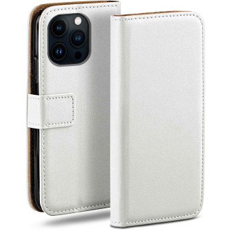 moex Book Case für iPhone 13 Pro Klapphülle mit Kartenfach – Pearl-White moex Book Case für iPhone 13 Pro Klapphülle mit Kartenfach – Pearl-White