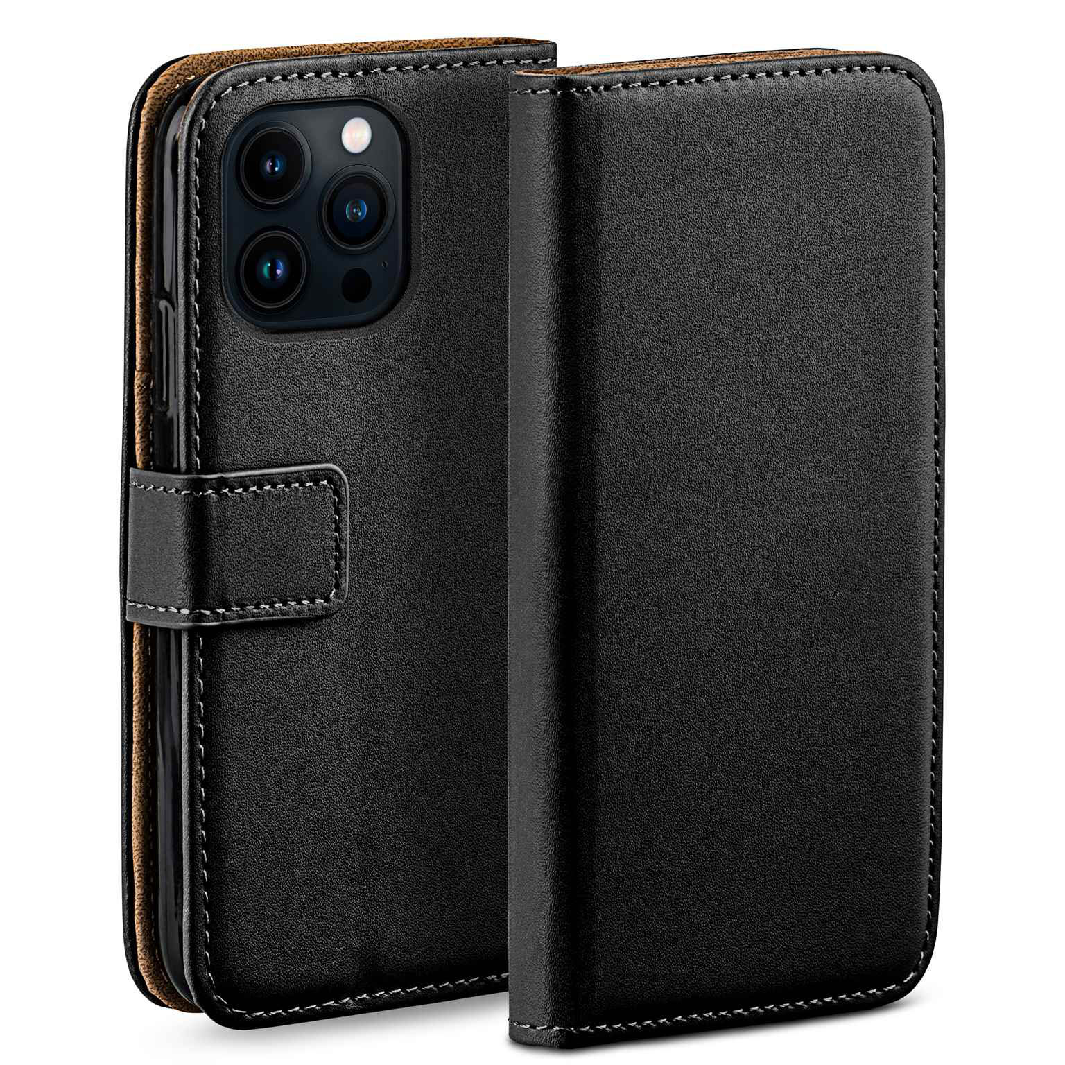 moex Book Case für iPhone 14 Pro Klapphülle mit Kartenfach – undefined