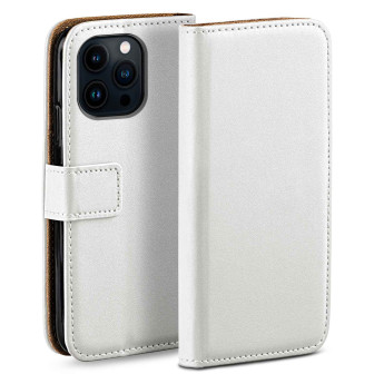 moex Book Case für iPhone 14 Pro Klapphülle mit Kartenfach – Pearl-White moex Book Case für iPhone 14 Pro Klapphülle mit Kartenfach – Pearl-White