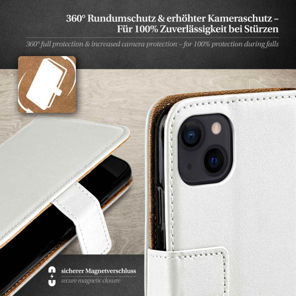 moex Book Case für iPhone 15 Plus Klapphülle mit Kartenfach – Weiteres Produktbild 3