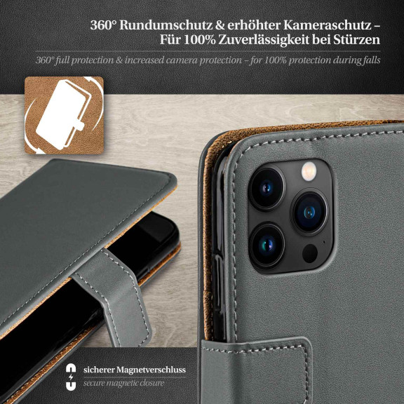 moex Book Case für iPhone 15 Pro Max Klapphülle mit Kartenfach – Weiteres Produktbild 3 moex Book Case für iPhone 15 Pro Max Klapphülle mit Kartenfach – Weiteres Produktbild 3