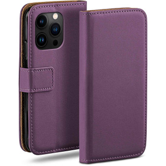 moex Book Case für iPhone 15 Pro Klapphülle mit Kartenfach – Indigo-Violet moex Book Case für iPhone 15 Pro Klapphülle mit Kartenfach – Indigo-Violet