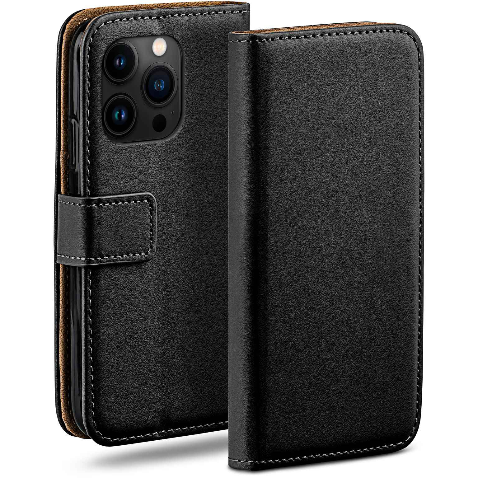 moex Book Case für iPhone 15 Pro Klapphülle mit Kartenfach – undefined