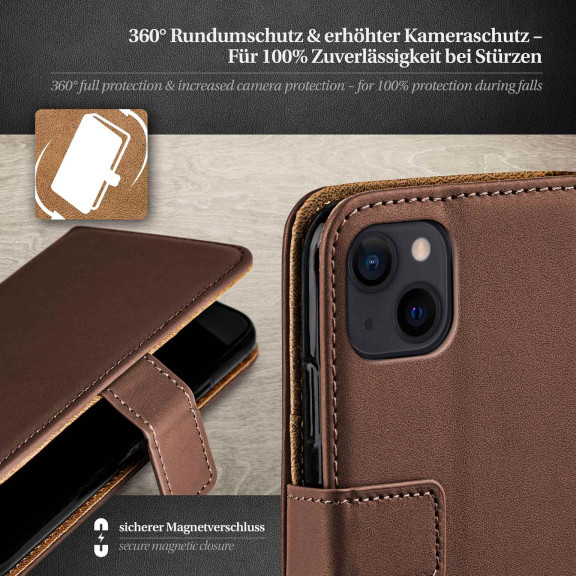 moex Book Case für iPhone 15 Klapphülle mit Kartenfach – Weiteres Produktbild 3