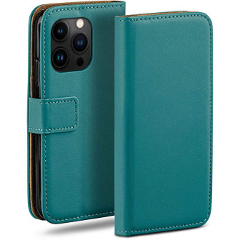 moex Book Case für iPhone 16 Pro Max Klapphülle mit Kartenfach – Petrol moex Book Case für iPhone 16 Pro Max Klapphülle mit Kartenfach – Petrol