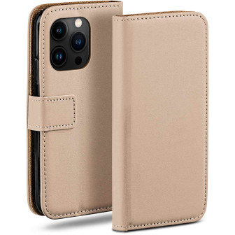 moex Book Case für iPhone 16 Pro Max Klapphülle mit Kartenfach – Taupe moex Book Case für iPhone 16 Pro Max Klapphülle mit Kartenfach – Taupe