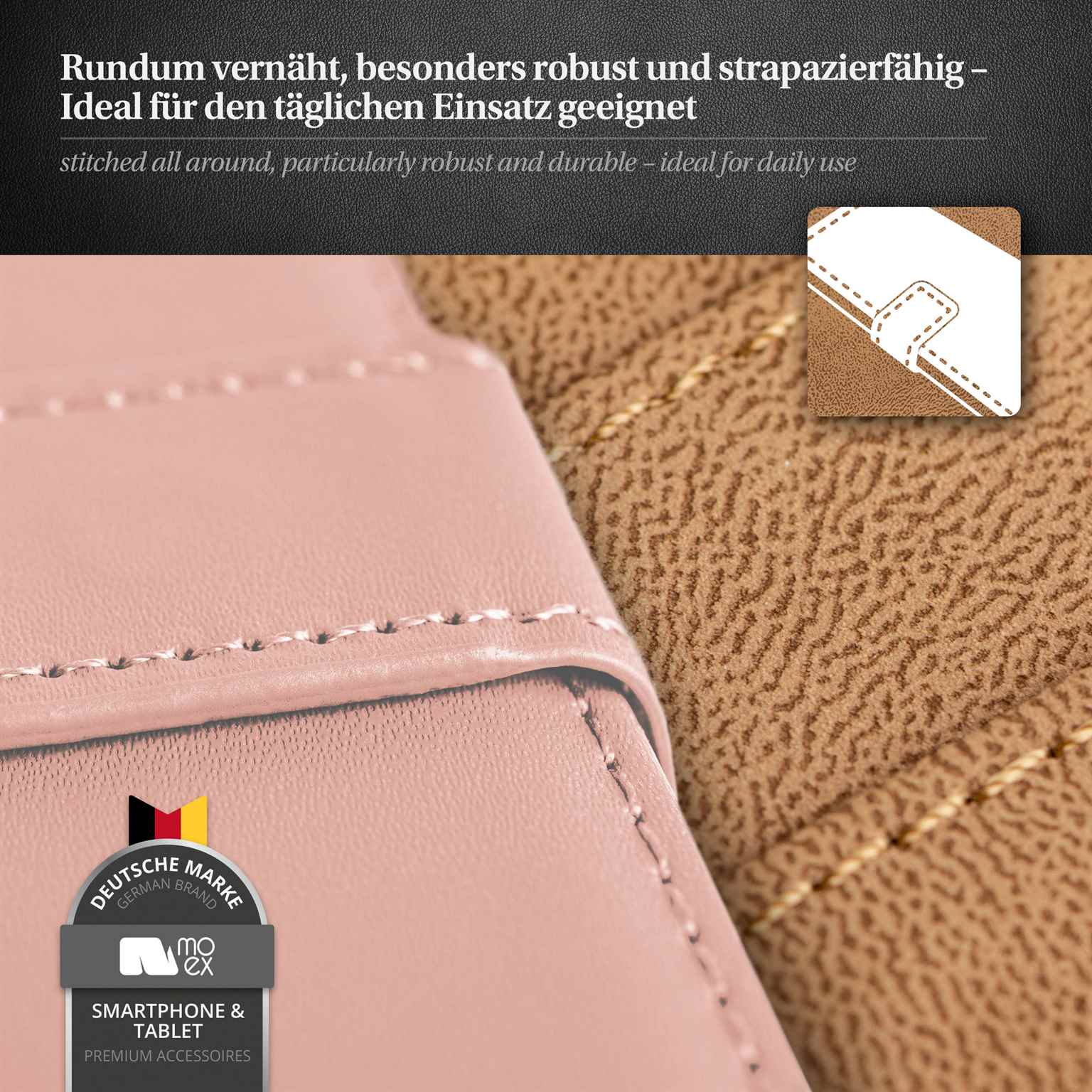moex Book Case für iPhone 16 Klapphülle mit Kartenfach – Weiteres Produktbild 5