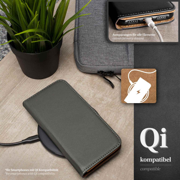 moex Book Case für iPhone 16 Klapphülle mit Kartenfach – Weiteres Produktbild 6