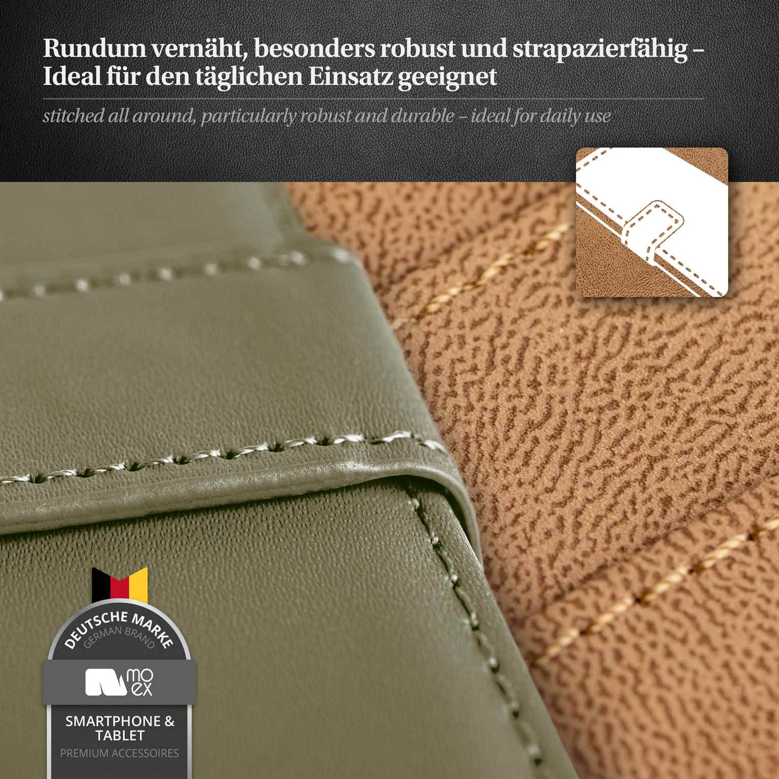 moex Book Case für iPhone 16 Klapphülle mit Kartenfach – Weiteres Produktbild 5