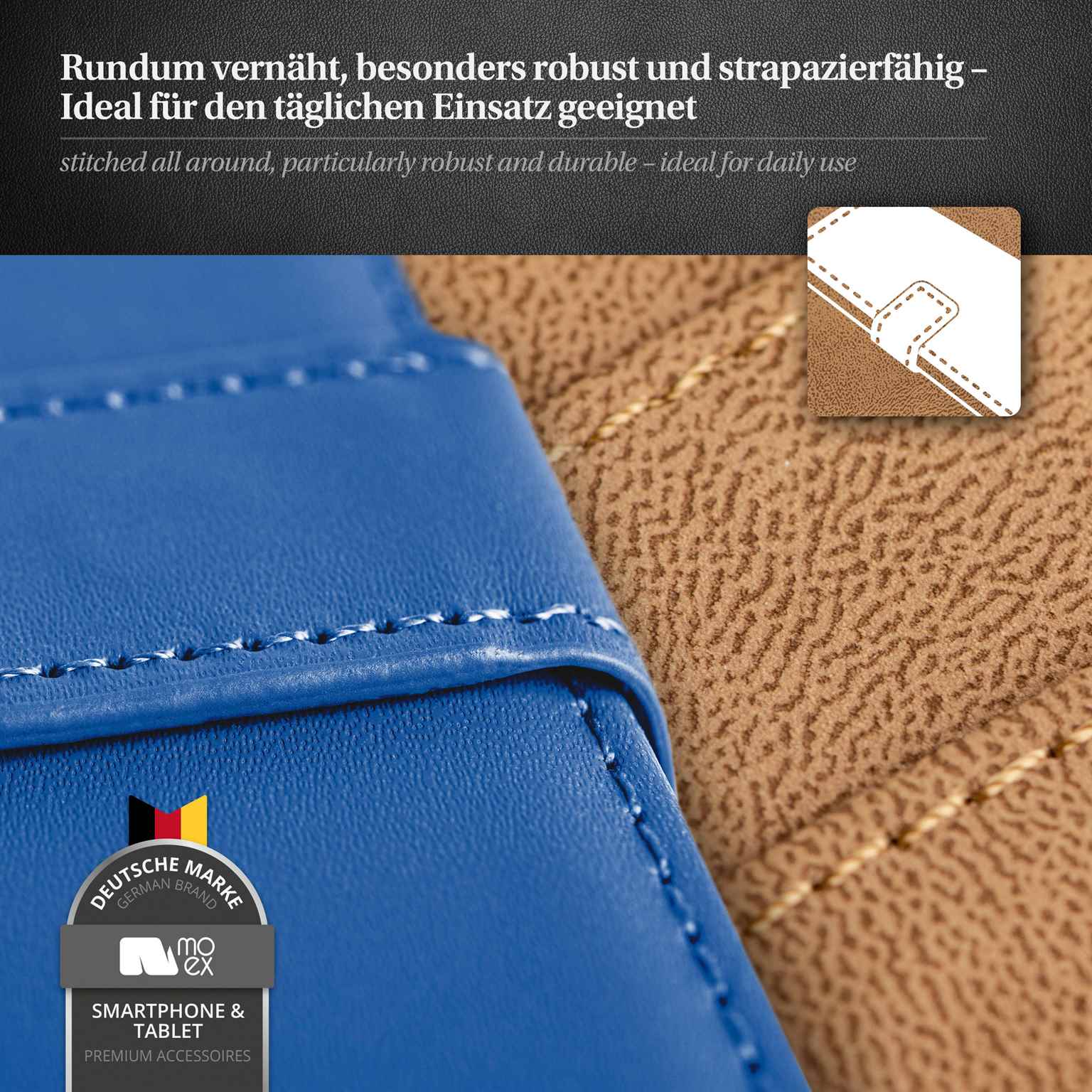 moex Book Case für iPhone 16 Klapphülle mit Kartenfach – Weiteres Produktbild 5