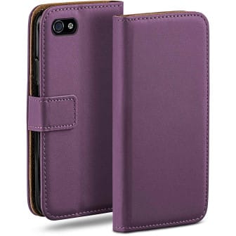 moex Book Case für iPhone 4 Klapphülle mit Kartenfach – Indigo-Violet moex Book Case für iPhone 4 Klapphülle mit Kartenfach – Indigo-Violet