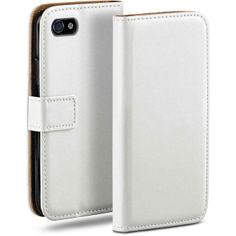 moex Book Case für iPhone 4S Klapphülle mit Kartenfach – Pearl-White moex Book Case für iPhone 4S Klapphülle mit Kartenfach – Pearl-White