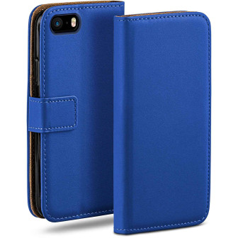 moex Book Case für iPhone 5 Klapphülle mit Kartenfach – Royal-Blue moex Book Case für iPhone 5 Klapphülle mit Kartenfach – Royal-Blue