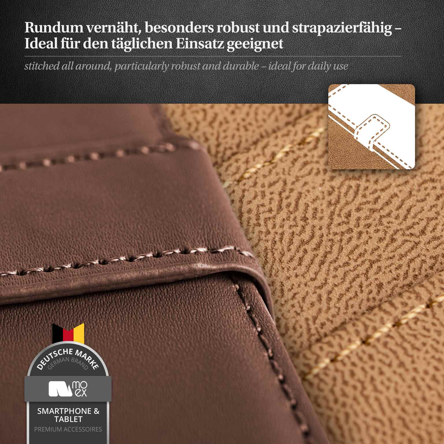 moex Book Case für iPhone 5c Klapphülle mit Kartenfach – Weiteres Produktbild 4