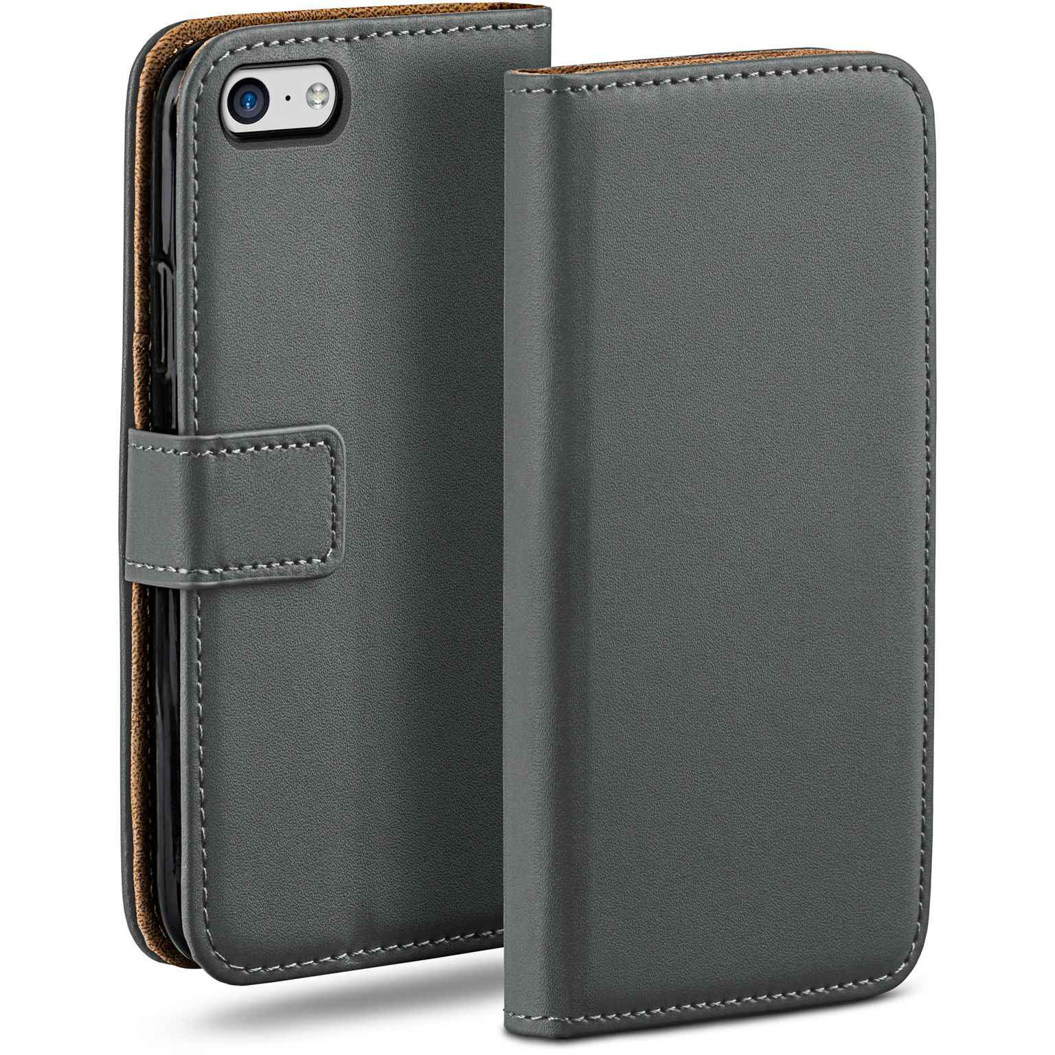 moex Book Case für iPhone 5c Klapphülle mit Kartenfach – Weiteres Produktbild 1 moex Book Case für iPhone 5c Klapphülle mit Kartenfach – Weiteres Produktbild 1