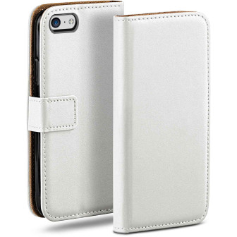 moex Book Case für iPhone 5c Klapphülle mit Kartenfach – Pearl-White moex Book Case für iPhone 5c Klapphülle mit Kartenfach – Pearl-White