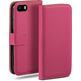 moex moex Book Case für iPhone 5s Klapphülle mit Kartenfach – Berry-Fuchsia