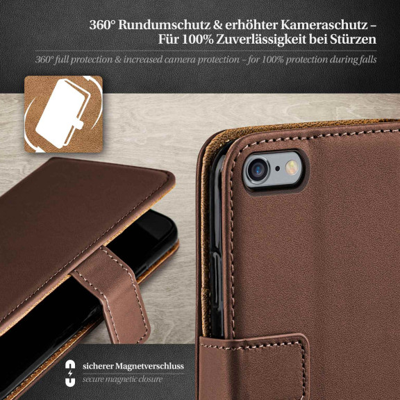 moex Book Case für iPhone 6 Plus Klapphülle mit Kartenfach – Weiteres Produktbild 3